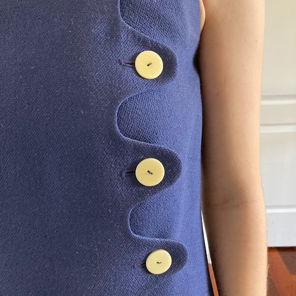 Trademark Blue Button Dress - size 00 - Picture 3 of 3